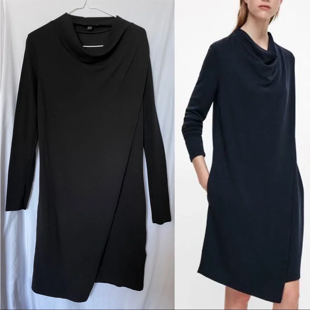 COS JERSEY ASYMMETRICAL DRESS - Picture 1 of 4